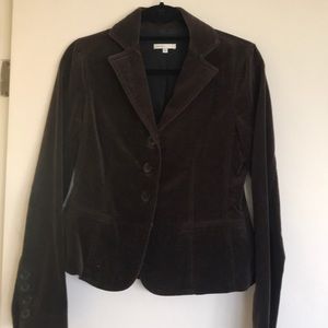 Brown velvet blazer